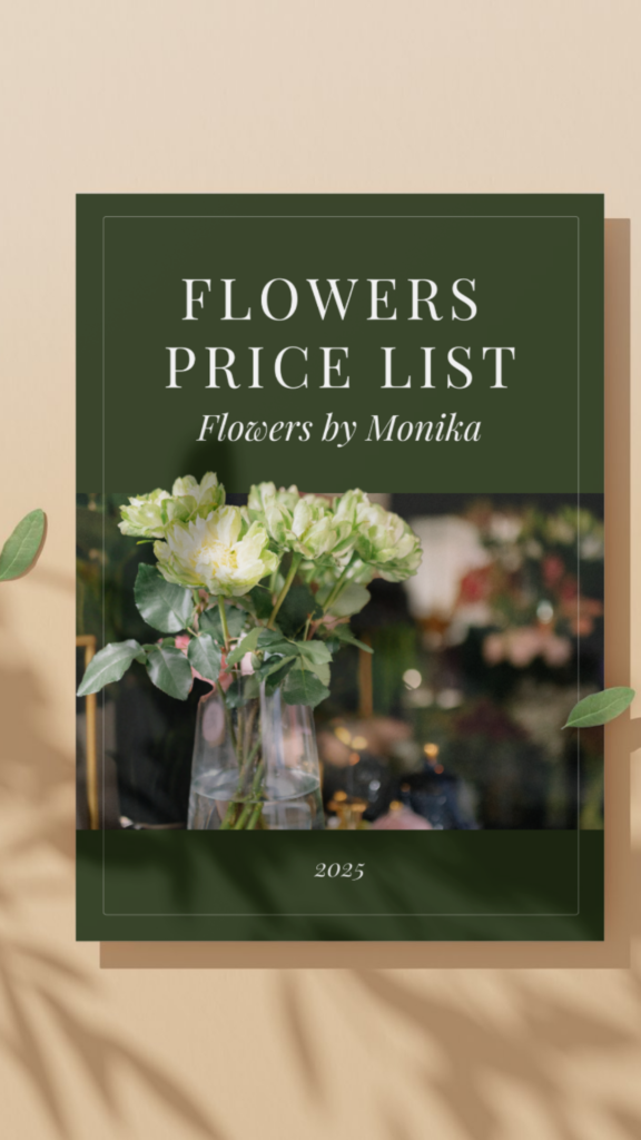 pricelist flowers by Monika
